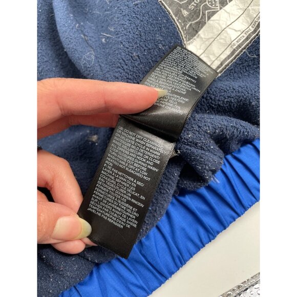 The North Face Boys XS Insulated Hooded Puffer Jacket Goose Down Blue Coat - Picture 5 of 9